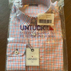 Boys Untuckit Raclette Long Sleeve Shirt Size 10